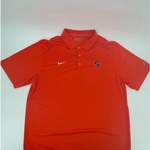 Syracuse University Nike Golf Dry Fit Men’s  Orange Polo